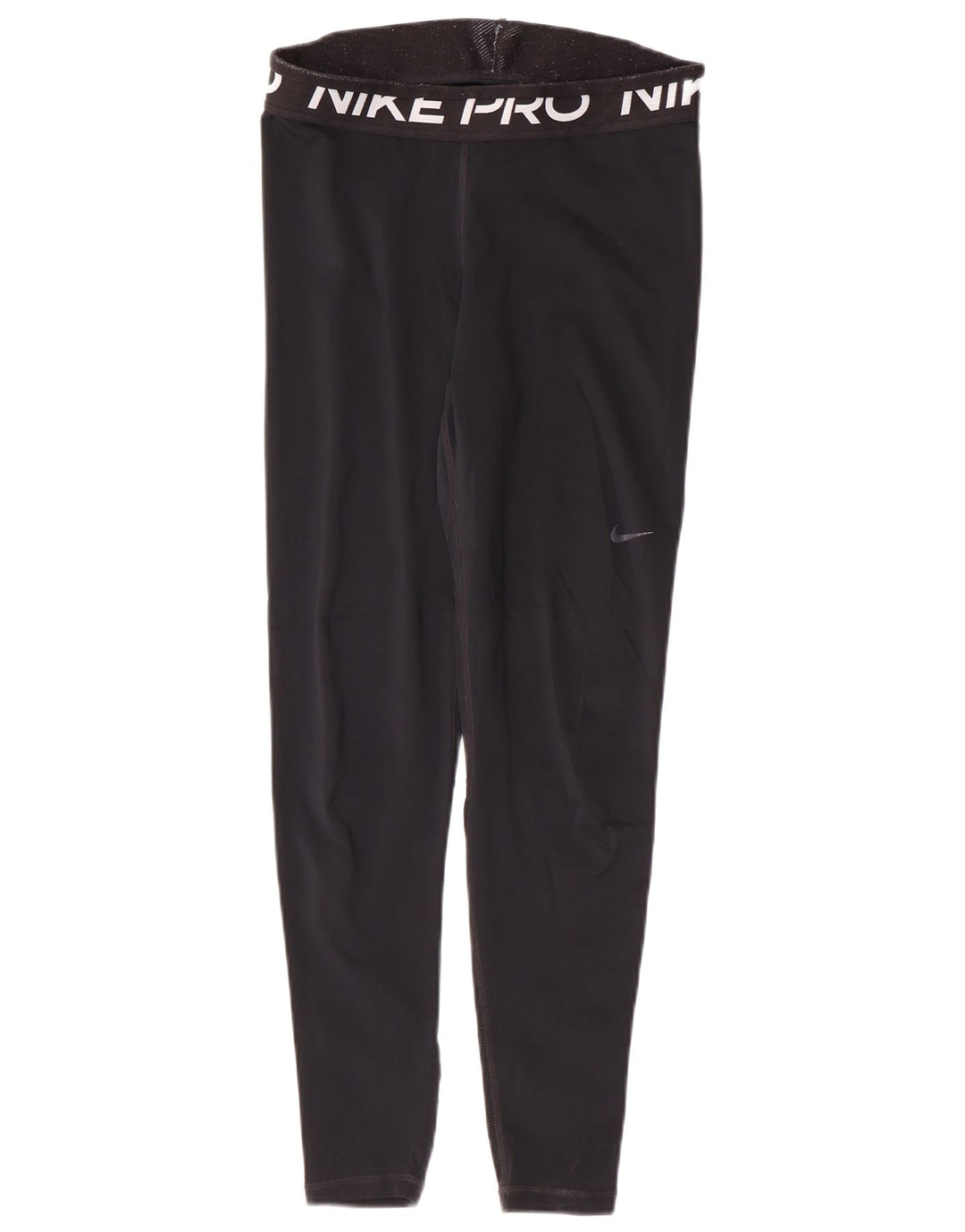 Nike Damen Dri Fit Graphic Leggings UK 12 Medium Schwarz Polyester Sport