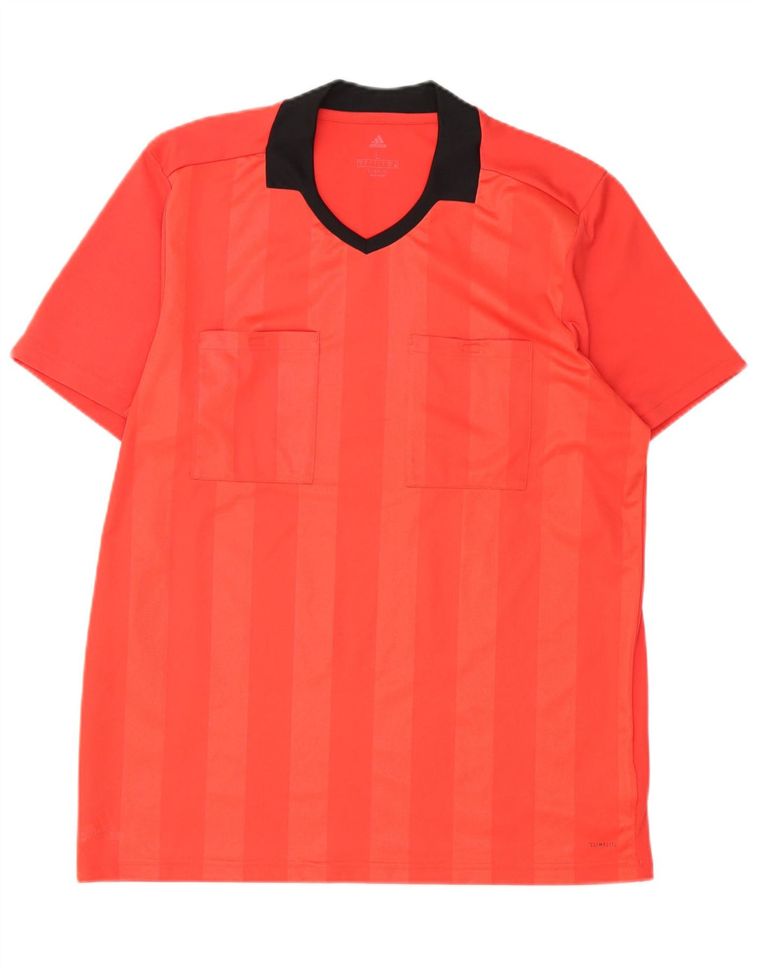 Adidas Herren T-Shirt Top Large Rot Colourblock Polyester