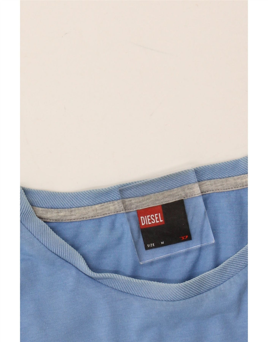 DIESEL Herren T-Shirt Top mittelblaue Baumwolle