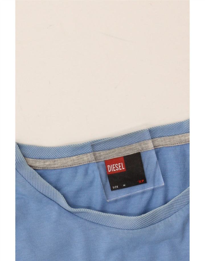 DIESEL Herren T-Shirt Top mittelblaue Baumwolle