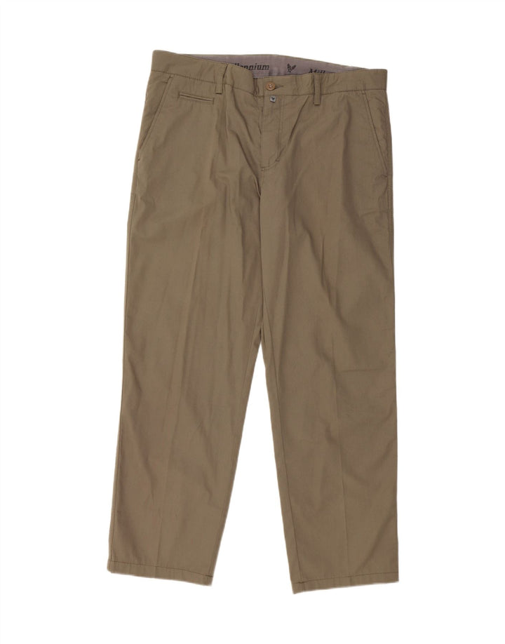 AVIREX Gerade Chino-Hose für Herren, W34, L28, Khaki, Baumwolle