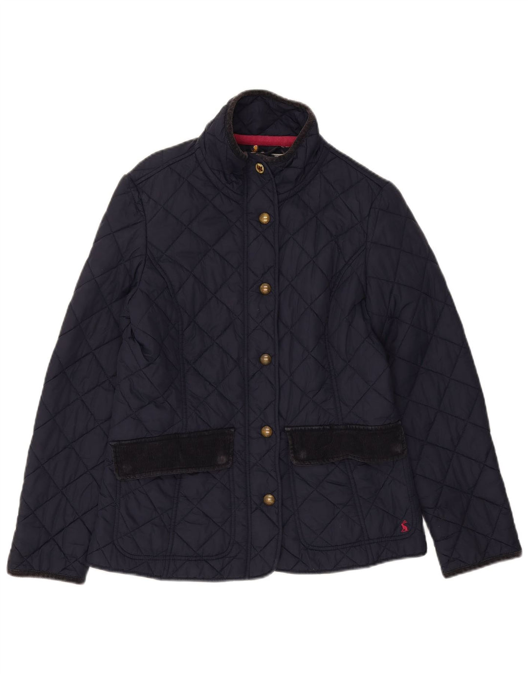 Joules Damen Steppjacke UK 12 Medium Marineblau Baumwolle