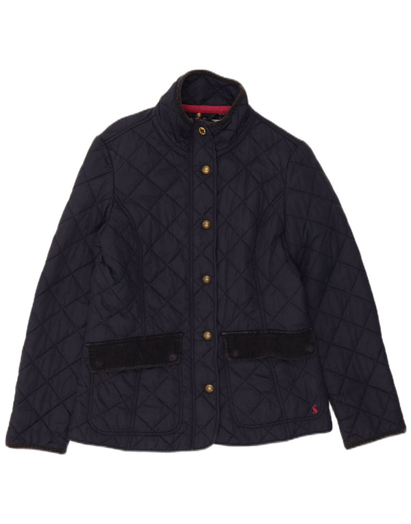 Joules Damen Steppjacke UK 12 Medium Marineblau Baumwolle