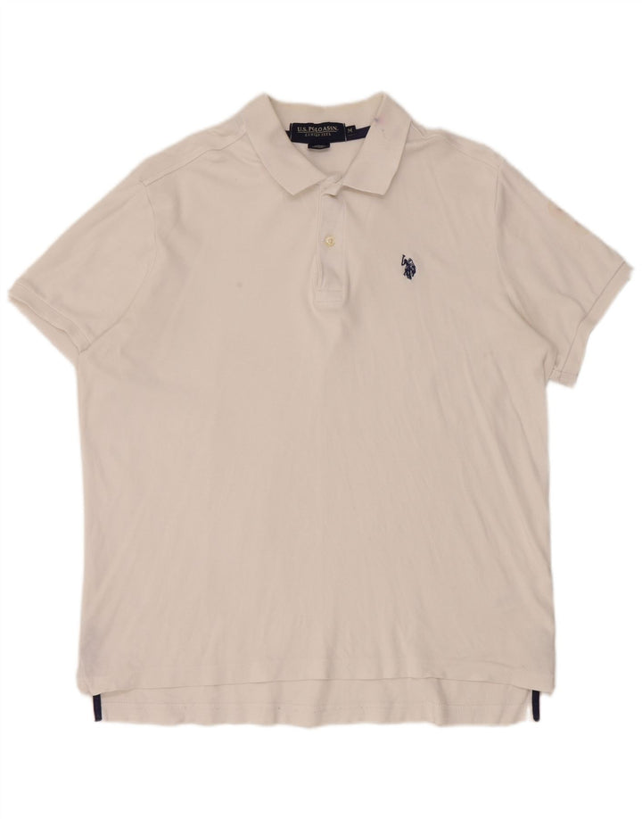 U.S. Polo Assn. Herrenhemd aus mittelweißer Baumwolle