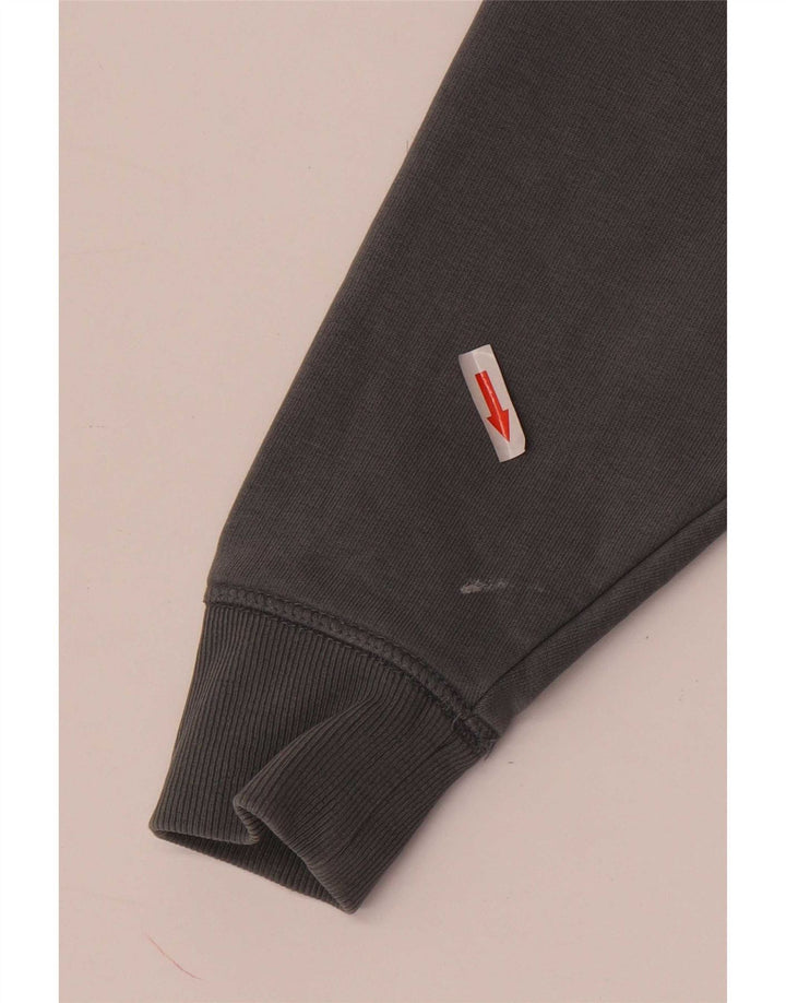 Jack Wills Herren-Kapuzenpullover mit Grafik, Größe S, graue Baumwolle