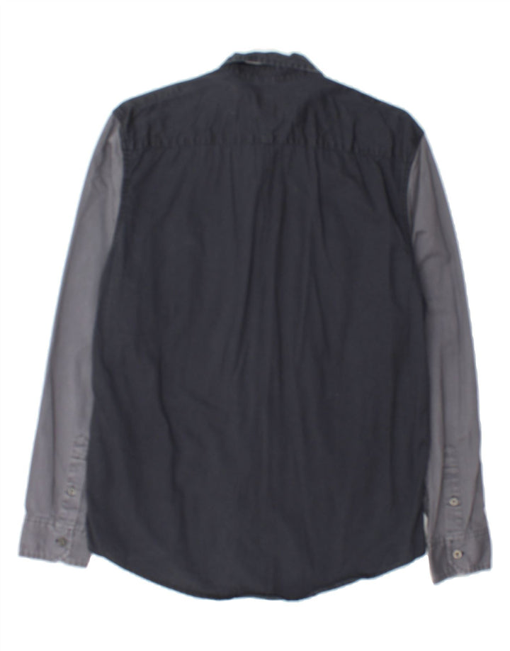 CALVIN KLEIN JEANS Mens Shirt Medium Black Colourblock Cotton Vintage Calvin Klein Jeans and Second-Hand Calvin Klein Jeans from Messina Hembry 