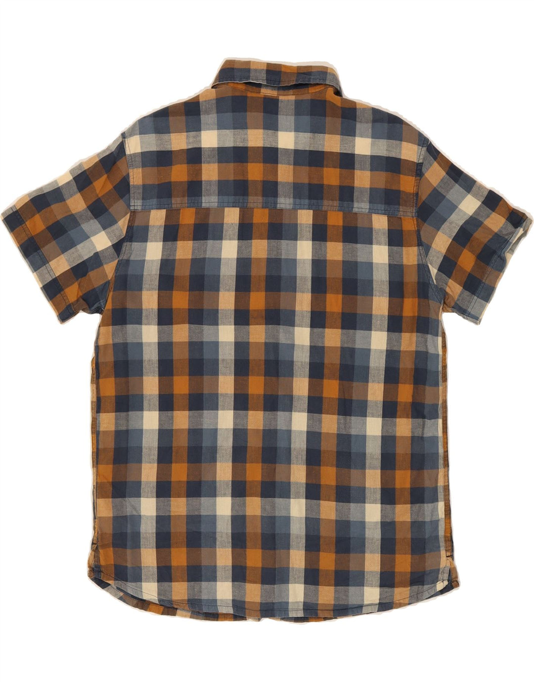 MOUNTAIN WAREHOUSE Mens Short Sleeve Shirt Large Multicoloured Check Vintage Mountain Warehouse and Second-Hand Mountain Warehouse from Messina Hembry 