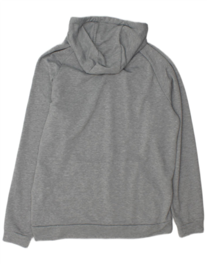 Nike Herren Dri Fit Graphic Kapuzenpullover, großes grau geflecktes Polyester