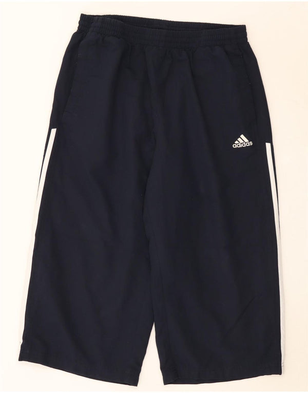 Adidas Herren-Bermuda-Sportshorts, großes marineblaues Polyester
