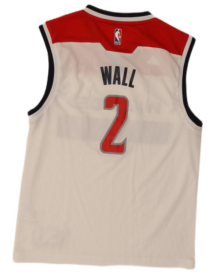 ADIDAS Herren Wizards Graphic Tanktop Mittelweißes Colourblock-Polyester