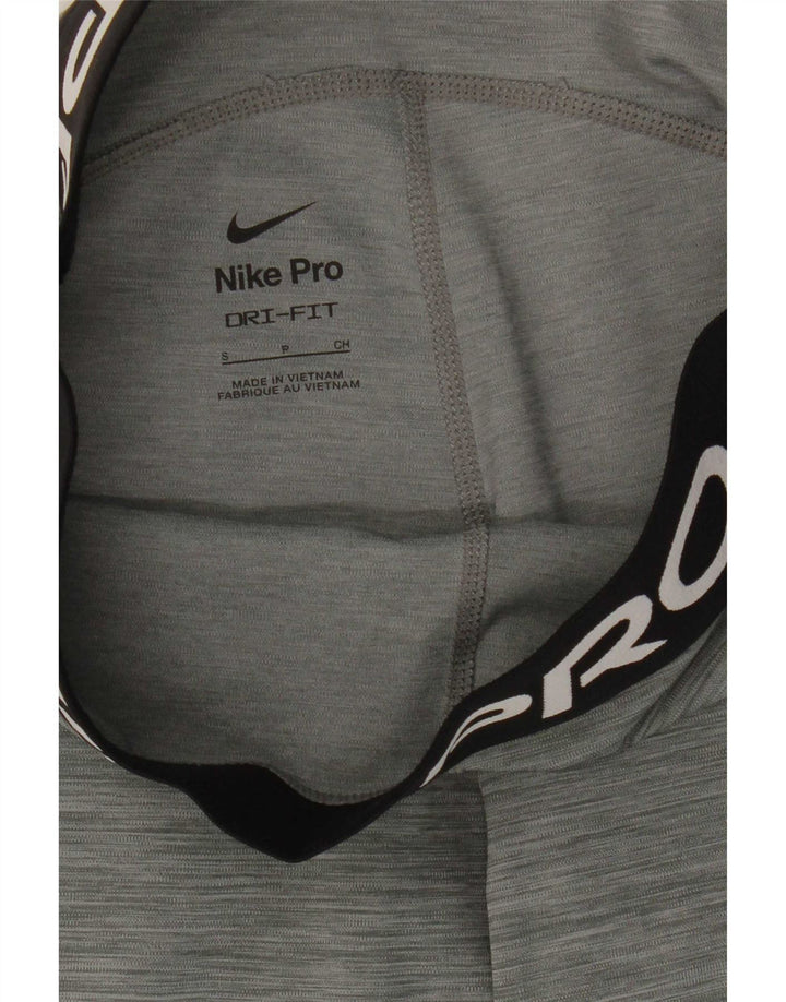 Nike Damen Dri Fit Graphic Leggings UK 8 Small Grau meliert