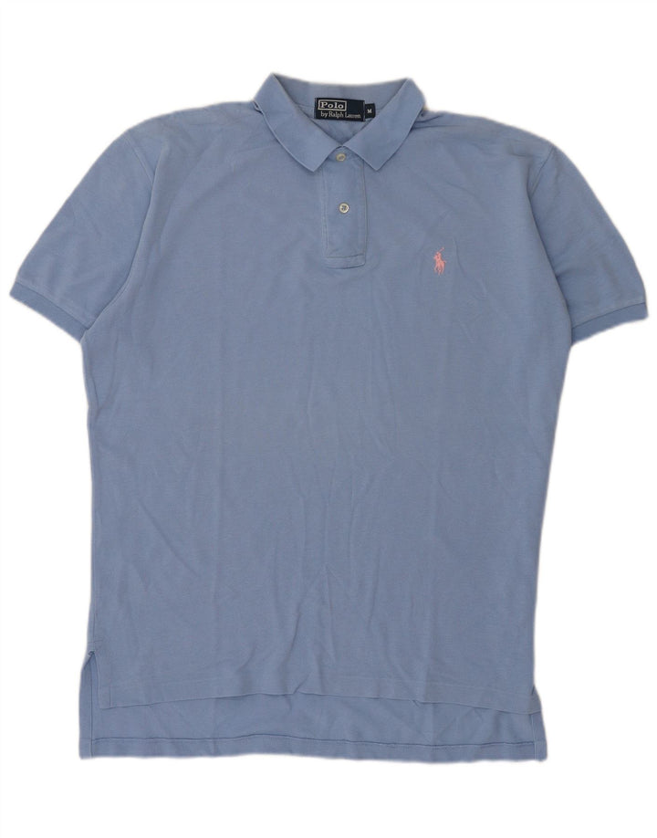 Polo Ralph Lauren Herren-Poloshirt aus mittelblauer Baumwolle
