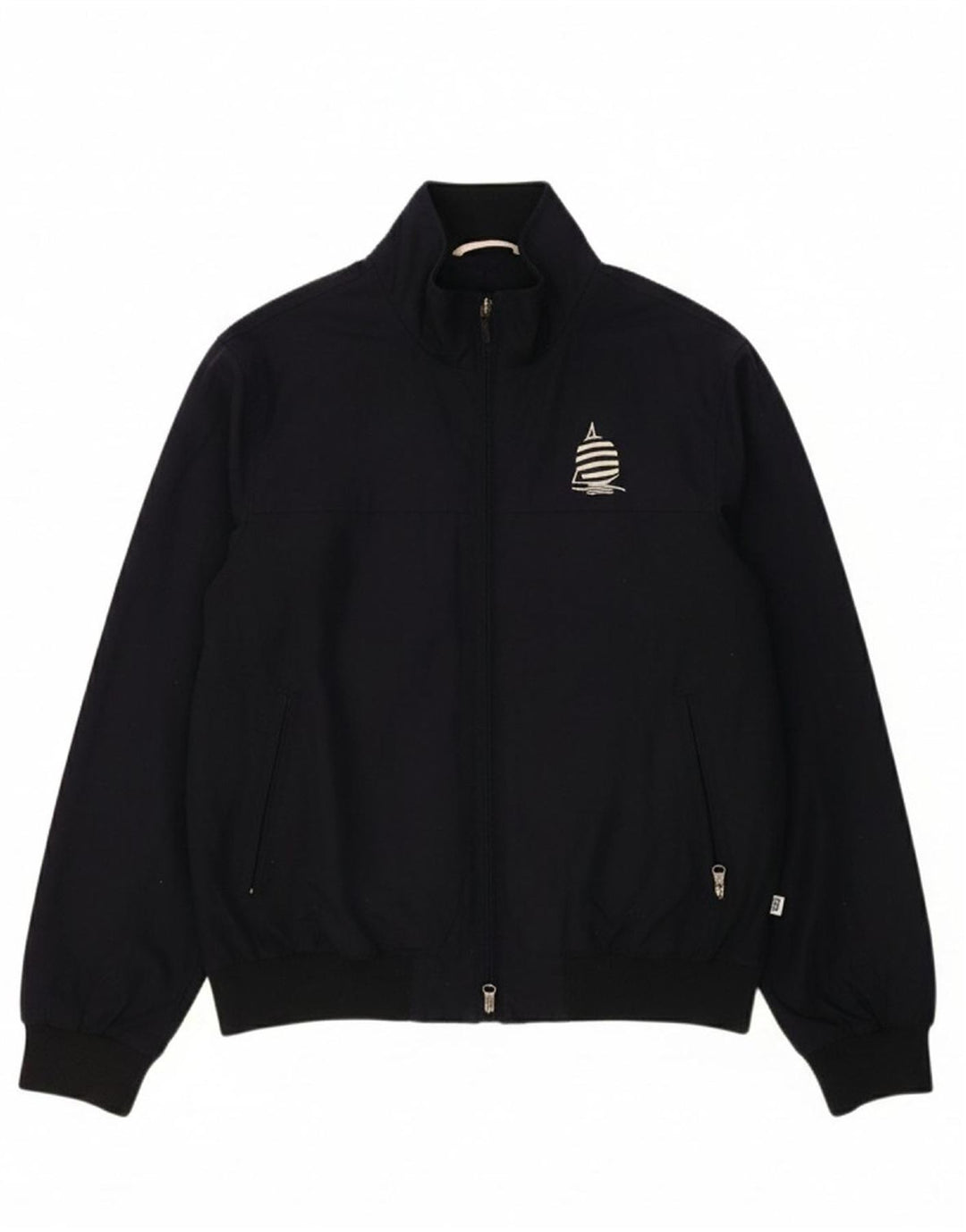 MARINA YACHTING Mens Bomber Jacket IT 52 XL Navy Blue Polyester