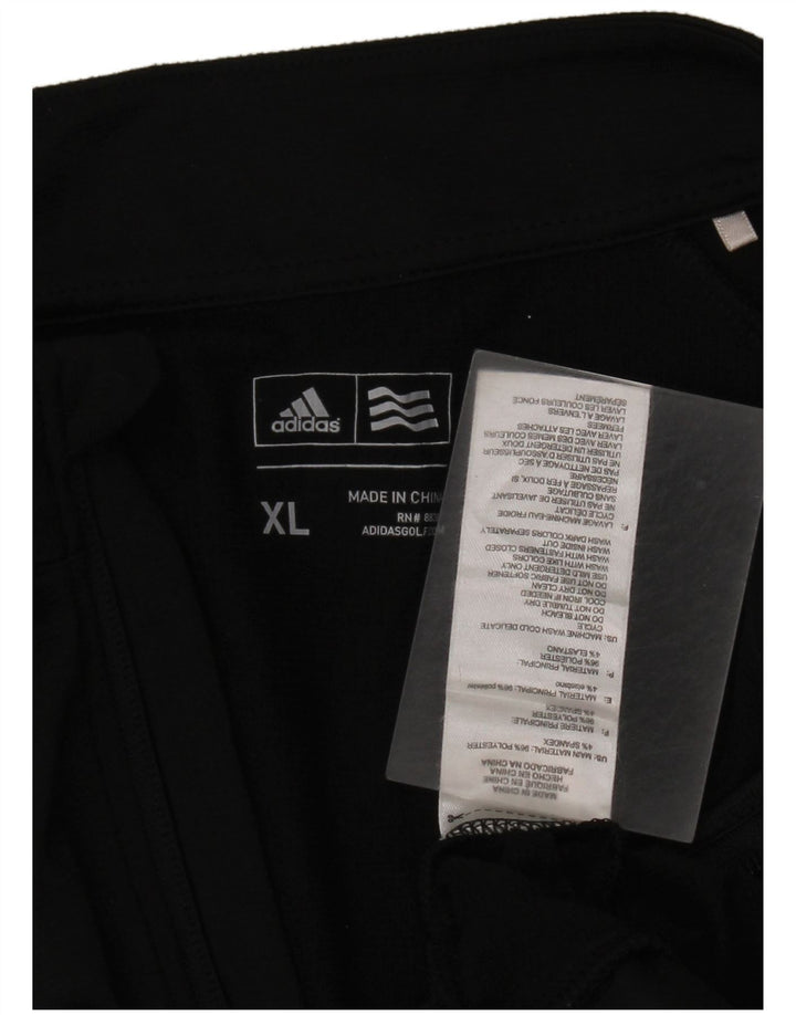 Adidas Herren-Sweatshirt mit Reißverschluss, XL, Schwarz, Polyester