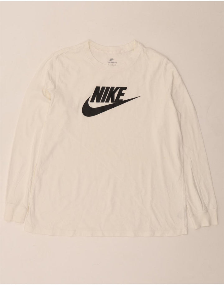 Nike Herren Graphic Top Langarm XL Weiße Baumwolle