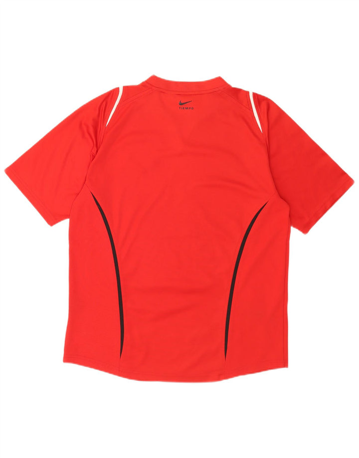 Nike Herren-T-Shirt mit Grafik, UK 39/41, Mittelrot, Farbblock