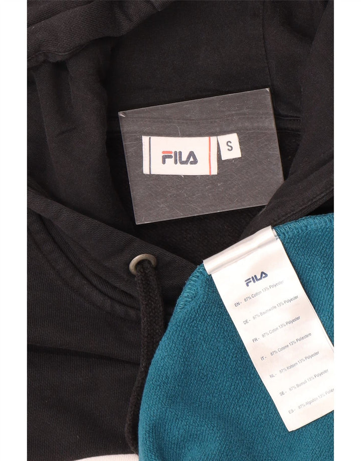 Fila Herren-Kapuzenpullover, klein, mehrfarbig, Colourblock-Baumwolle