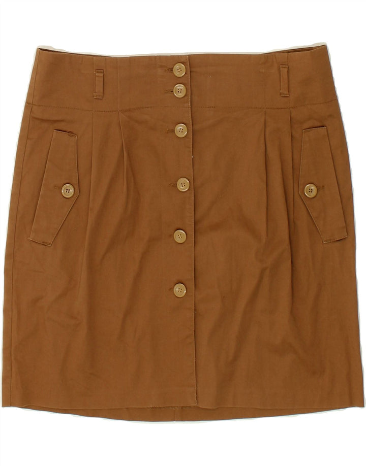 BENETTON Womens Mini Skirt IT 44 Medium W32  Brown Cotton Vintage Benetton and Second-Hand Benetton from Messina Hembry 