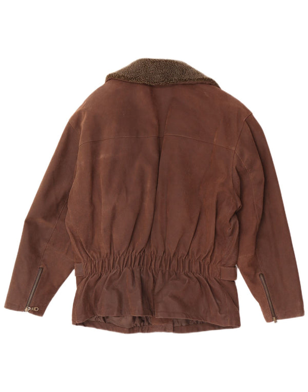 Front Line Damen Wildlederjacke EU 44 XL Braunes Leder