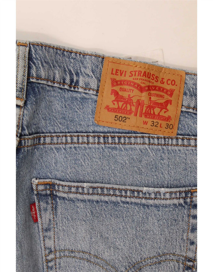 Levi's Herren 502 Tapered Jeans W32 L30 Blaue Baumwolle
