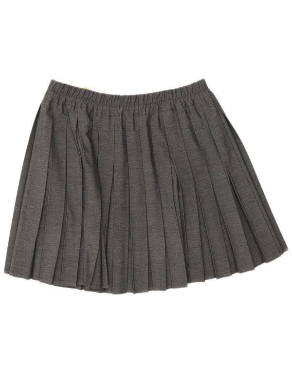 Ecco Womens Knife Faltenrock EU 42 Large W32 Graue Viskose