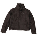 Adidas Womens Graphic Oversized Wattierte Jacke UK 4/6 XS Schwarz Polyester
