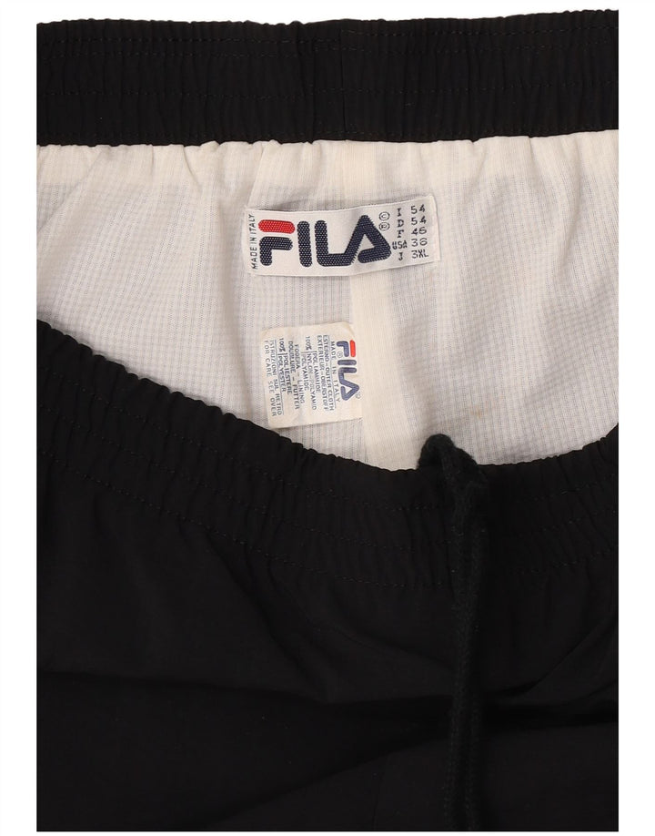 Fila Herren Trainingshose Jogger IT 54 XL Schwarz Polyester