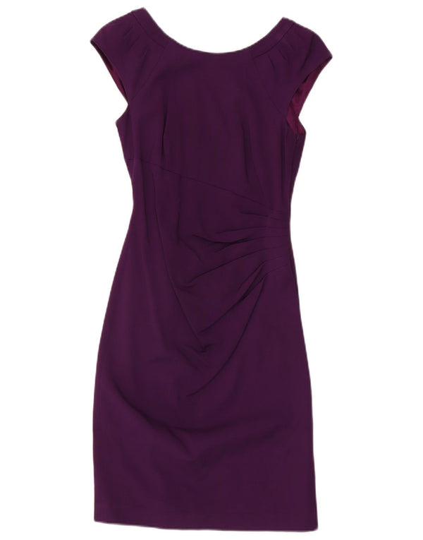 Coast Damen Etuikleid UK 6 XS Lila Viskose