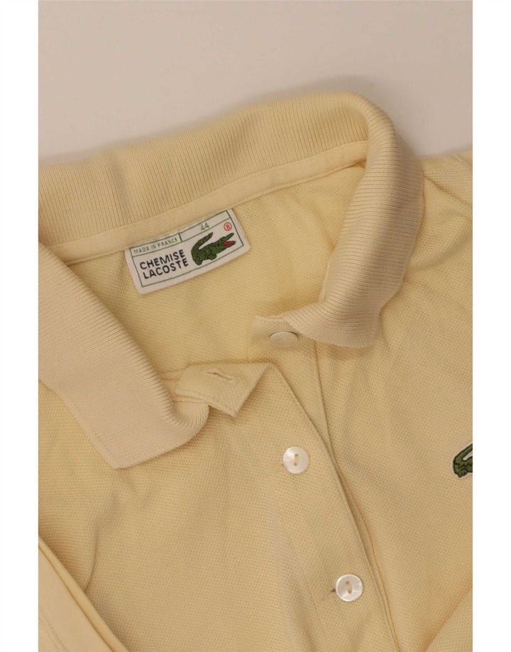 Lacoste Damen ärmelloses Poloshirt, Größe 44, groß, Gelb