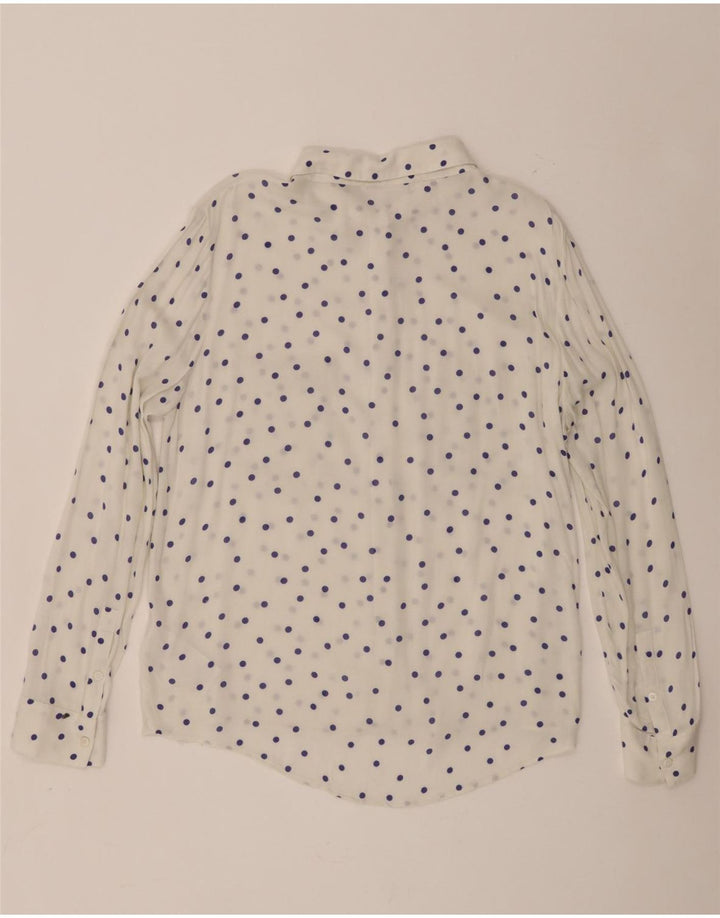 Samsoe & Womens Shirt UK 18 XL weiß gepunktete Viskose