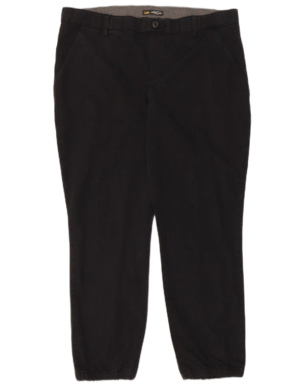 Lee Herren-Chinohose mit mittelhohem Bund und schmal zulaufendem Bein, US 16, 2XL, W38, L28, Schwarz