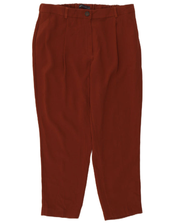Marks & Spencer Damen-PEGged-Cropped-Hose UK 14 Large W32 L25 Braun