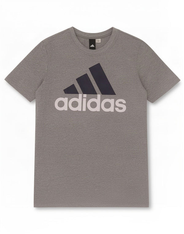 Adidas Womens Graphic T-Shirt Top UK 12 Medium Grey
