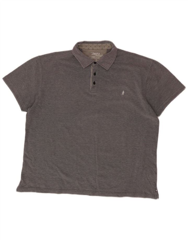 MARLBORO CLASSICS Herren Poloshirt 3XL Grau Baumwolle