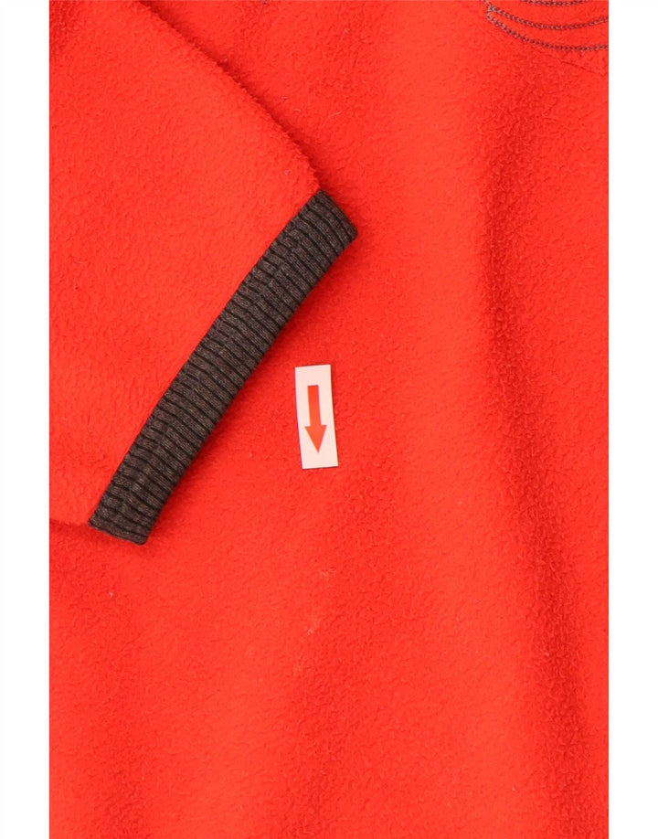 Lotto Damen-Fleecepullover mit grafischem Reißverschluss und Halsausschnitt, UK 14, Mittelorange, Polyester
