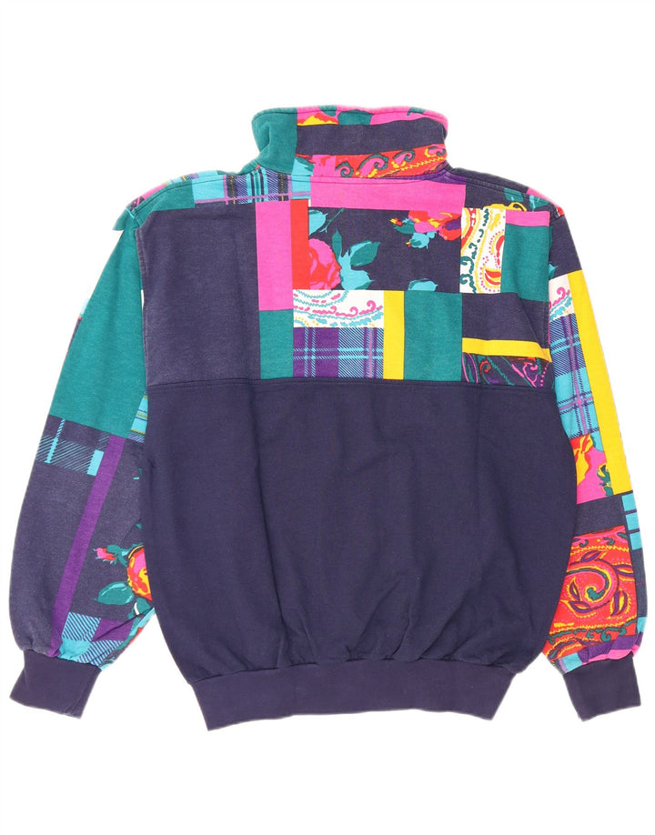 TRIGEMA Damen-Trainingsanzug, UK 14, mittlere Marineblau-Patchwork-Baumwolle