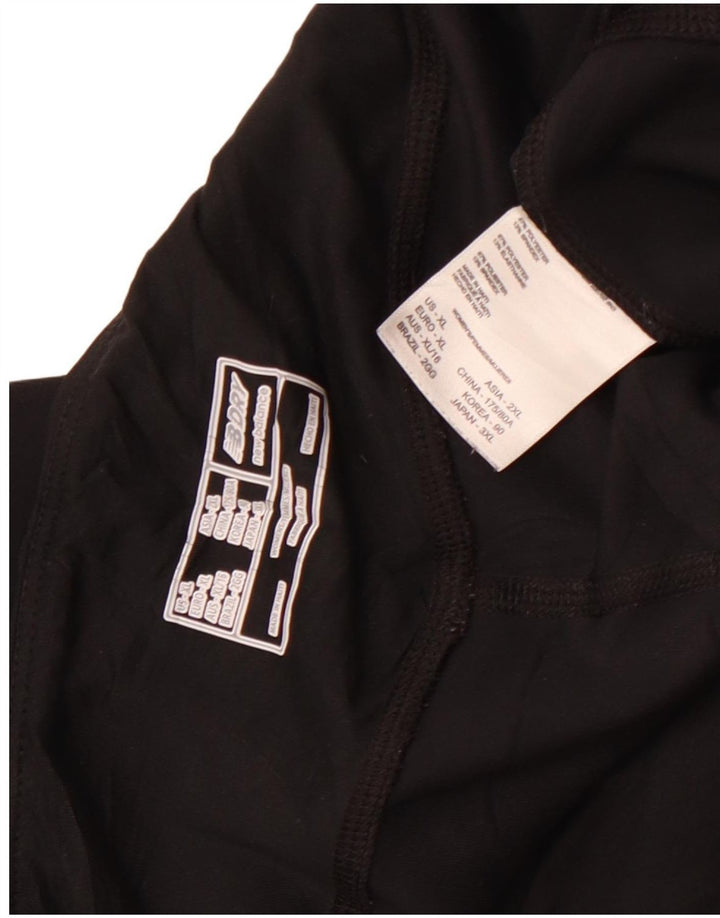 New Balance Damen Capri-Leggings UK 18 XL Schwarz Polyester