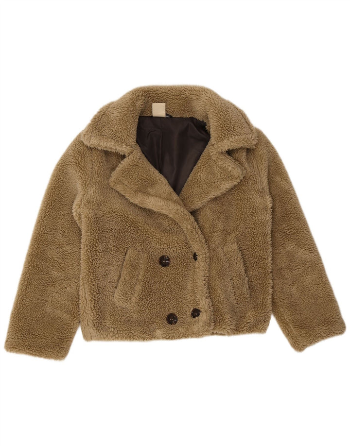 Weird Fish Damen-Teddybär-Sherpa-Jacke, UK 12, Mittelbeige, Polyester