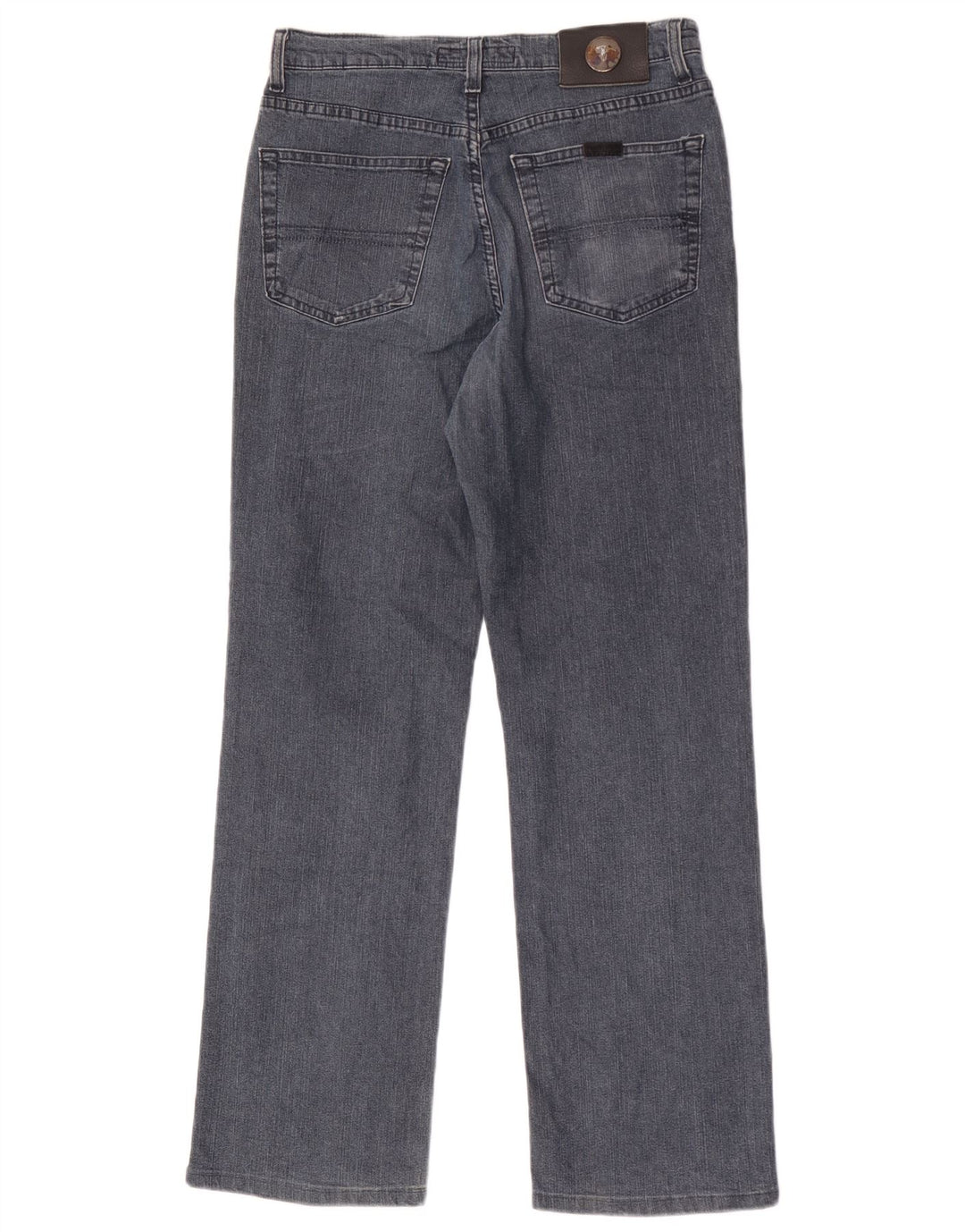 Trussardi Damen Straight Jeans W30 L29 Blaue Baumwolle