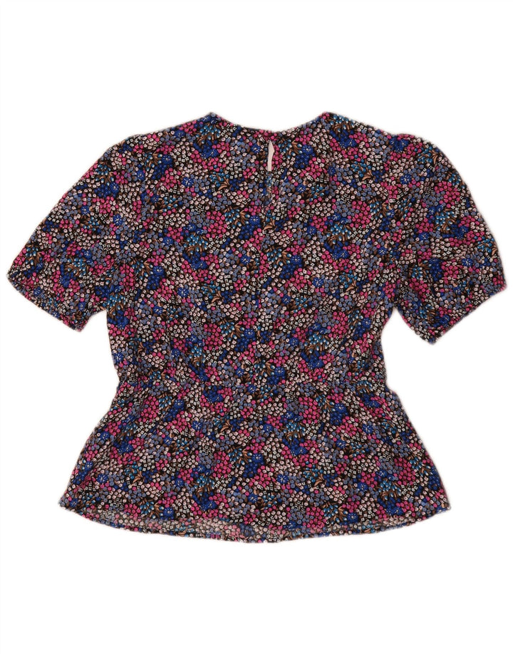 Oasis Damen-Blusenoberteil, Gr. 40, Größe S, mehrfarbig, Blumenmuster, Viskose