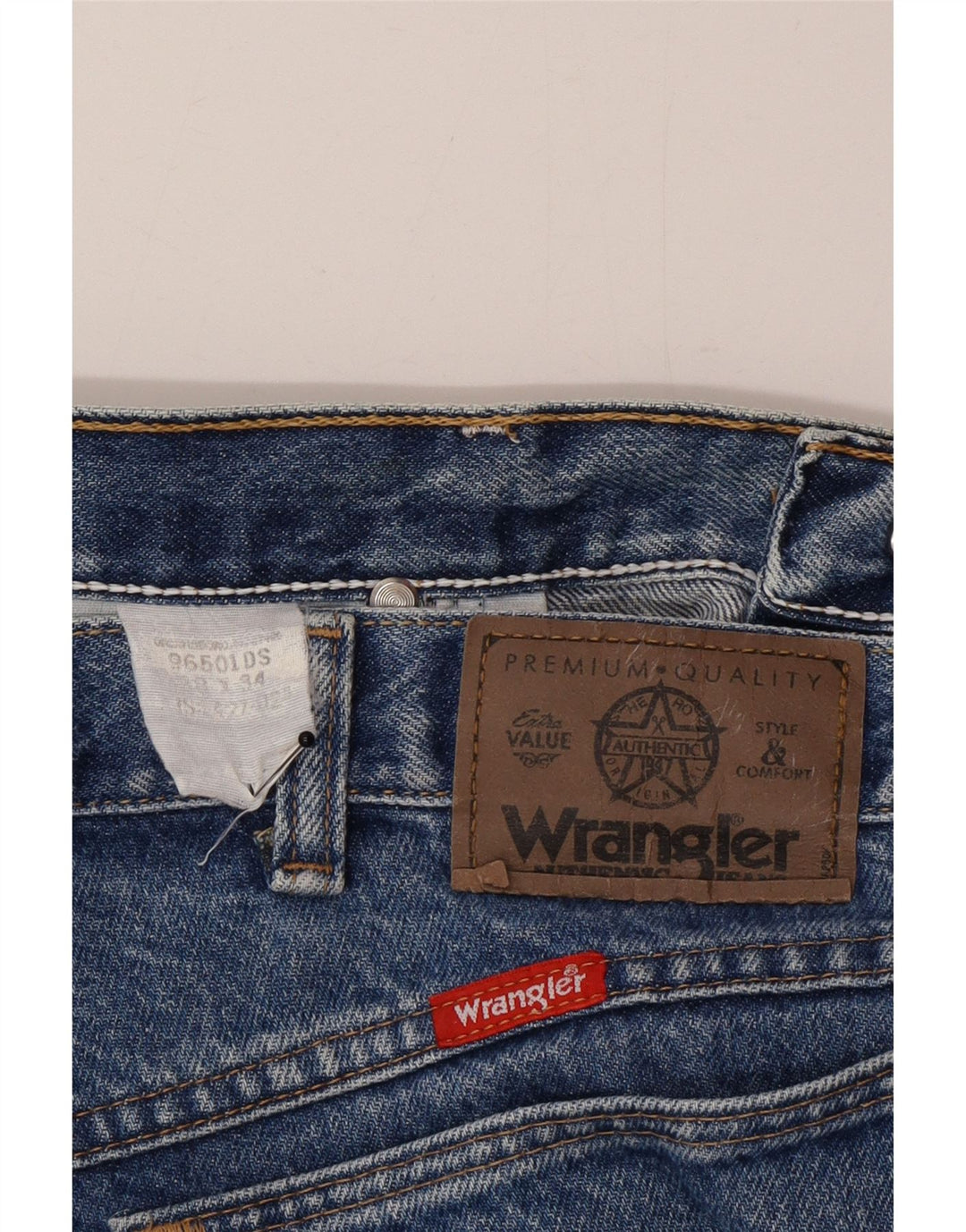 Wrangler Herren Tapered Jeans W38 L34 Blau