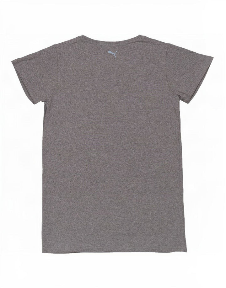 Puma Damen Graphic T-Shirt Top UK 12 Mittelgrau