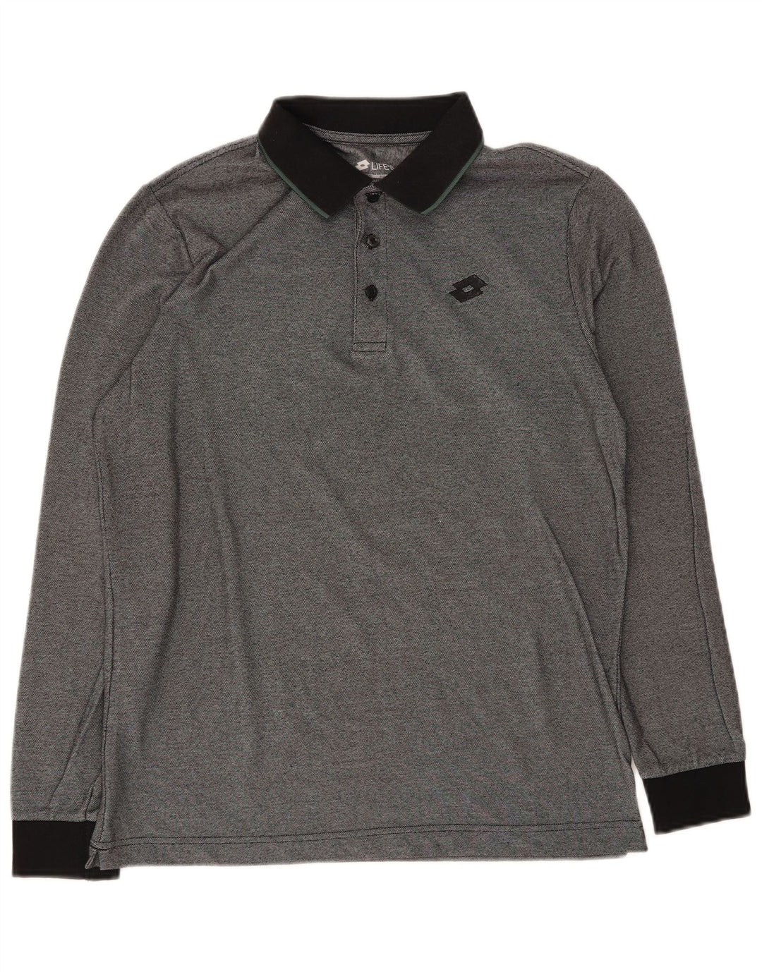 Lotto Herren Langarm-Poloshirt Mittelgrau