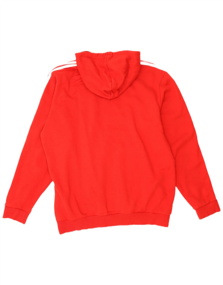 Adidas Herren Kapuzenpullover XL Rot Polyester