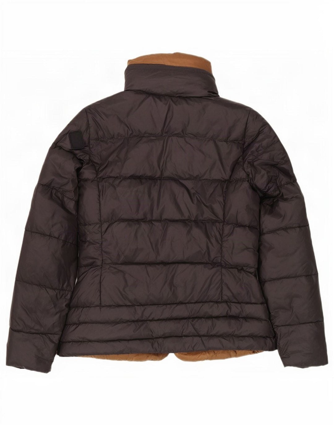 Blauer wattierte Damenjacke mit Kapuze, UK 12, mittelschwarz, Polyamid