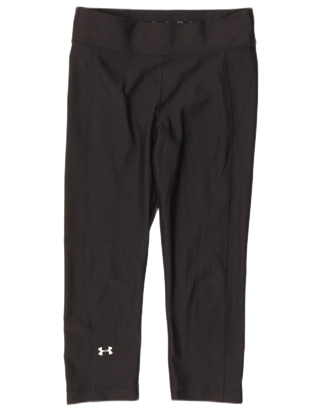 Under Armour Damen Heat Gear Capri Leggings UK 12 Medium Schwarz Polyester