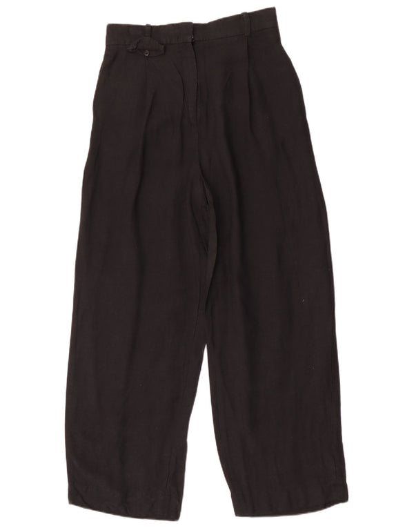 Cos Damen-Chinohose mit hoher Taille und weitem Bein, EU 34, XS, W26, L26, Schwarz