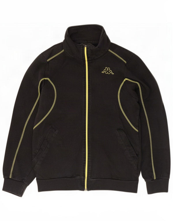 Kappa Herren-Trainingsanzug-Topjacke, kleine schwarze Baumwolle