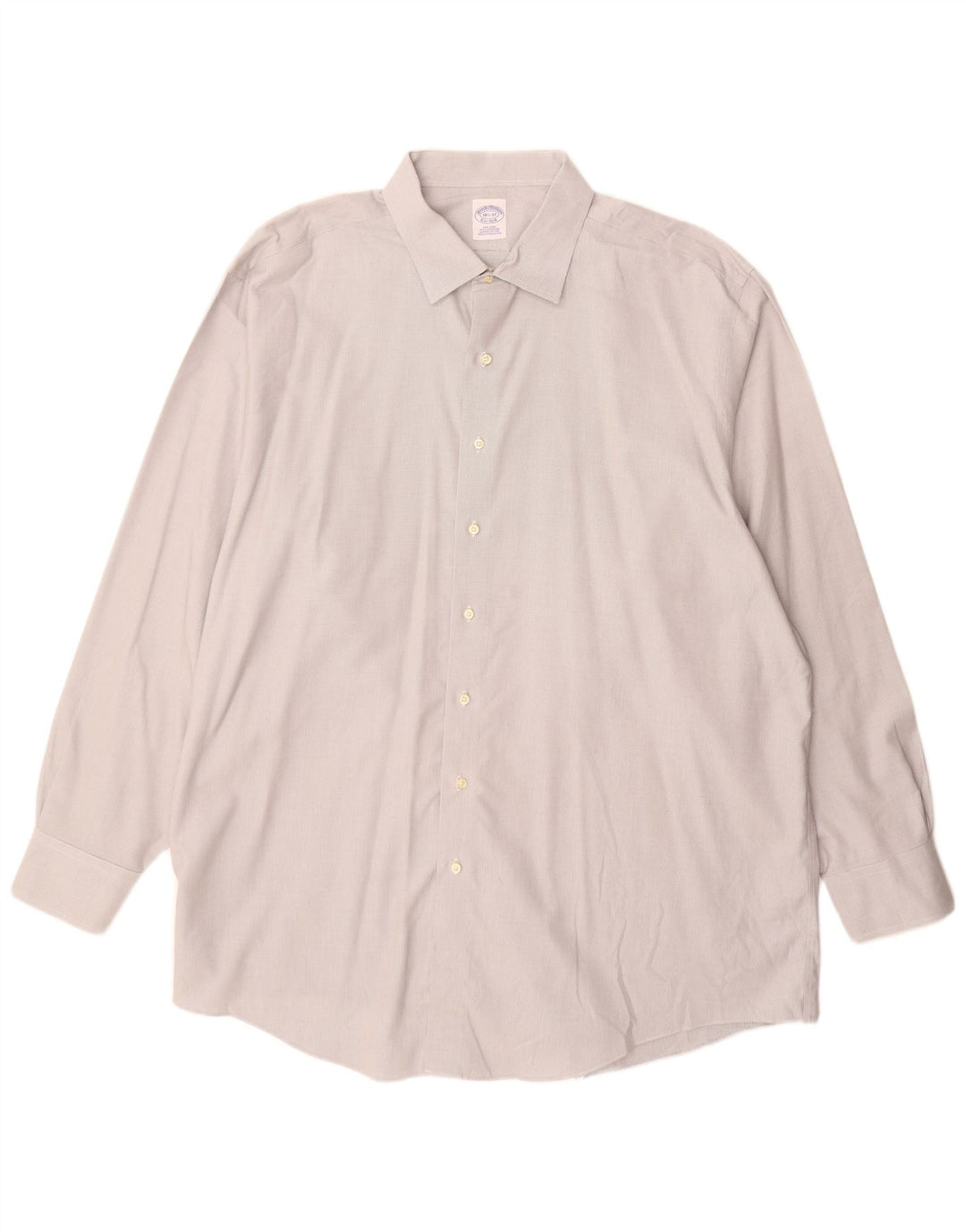 Brooks Brothers Herrenhemd, Größe 18 1/2 2XL, graue Baumwolle