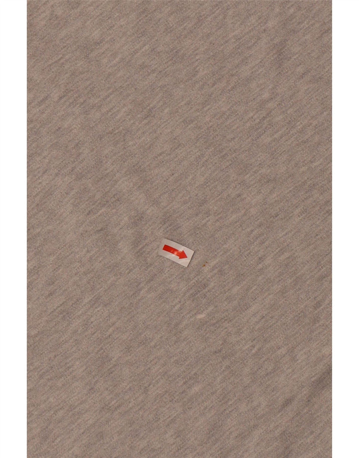 Kappa Herren-Poloshirt, große graue Baumwolle